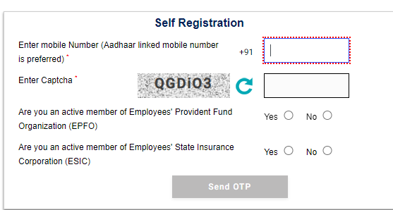 Self Registration